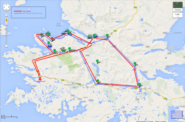 Connemara Loop Map